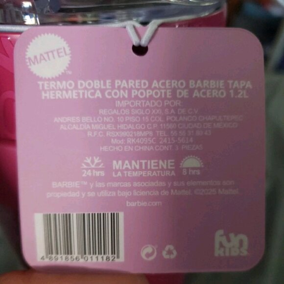 40 oz (1.2L) pink barbie double wall stainless steel  tumbler with - Picture 6 of 6